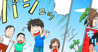 多摩、町田の横山ゴルフスクールを漫画で解説。初心者の方へ